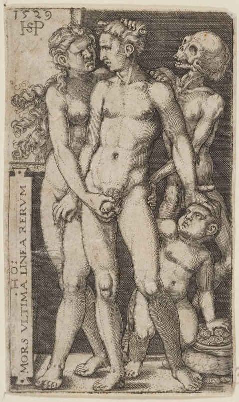 02 Hans Sebald Beham. Death and the Indecent Pair. 1529