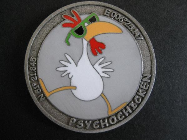 Psycho-Chicken Geocoin