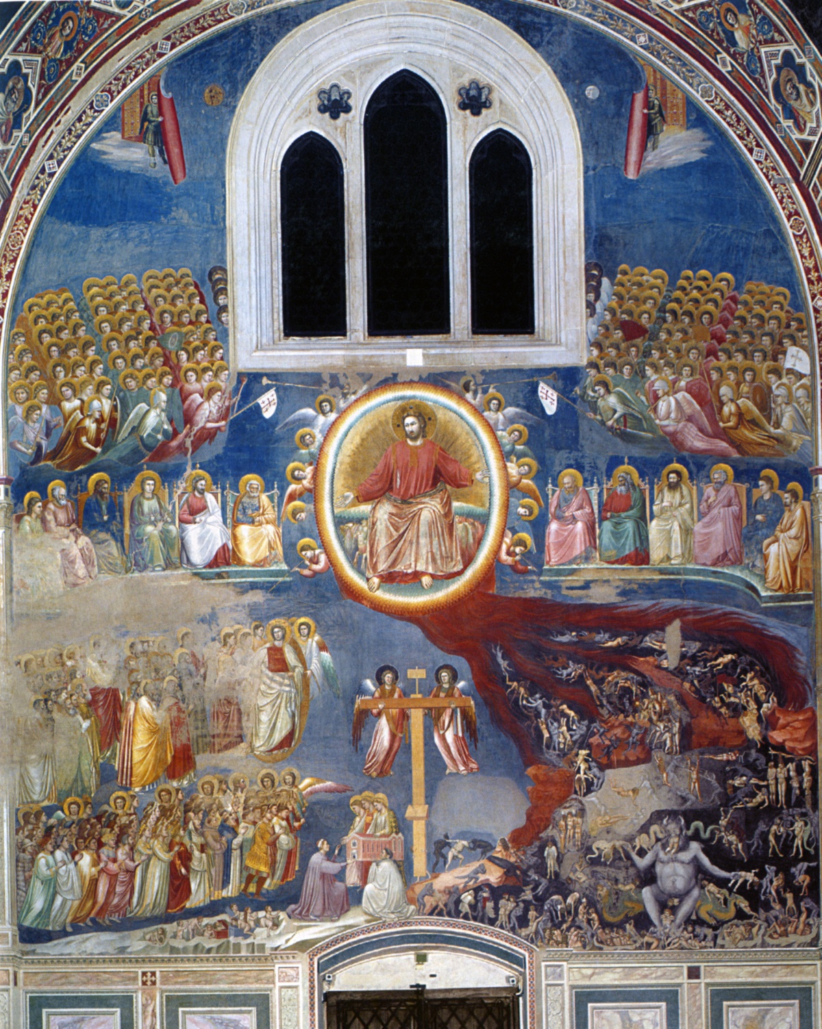 Giotto, Juízo Final , Capela Arena, Pádua, c. 1305.