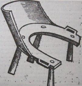 Chaise obstétricale, A. Paré, Œuvres, 1585.