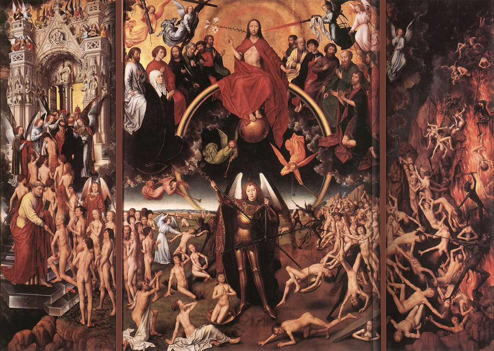 Hans Memling, Juízo Final. Triptico. 1467-71