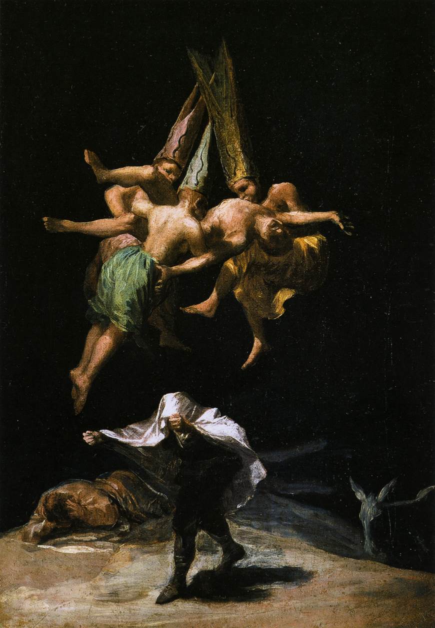 Goya. Bruxos no Ar. 1797-8