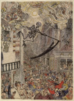 11. James Ensor. A morte perseguindo a multidão humana. 1896