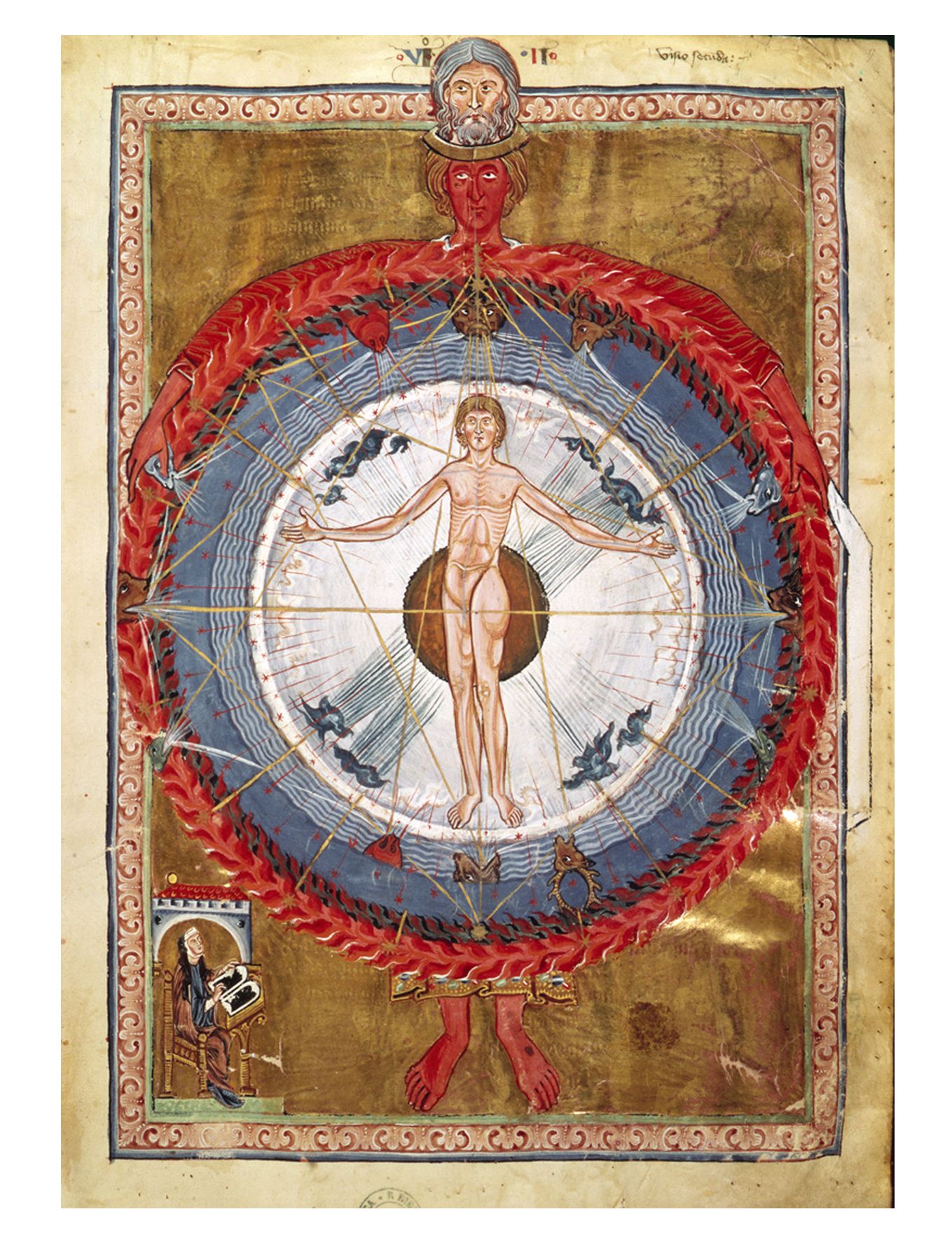The Universal Man, Liber Divinorum Operum of St. Hildegard of Bingen, 1165