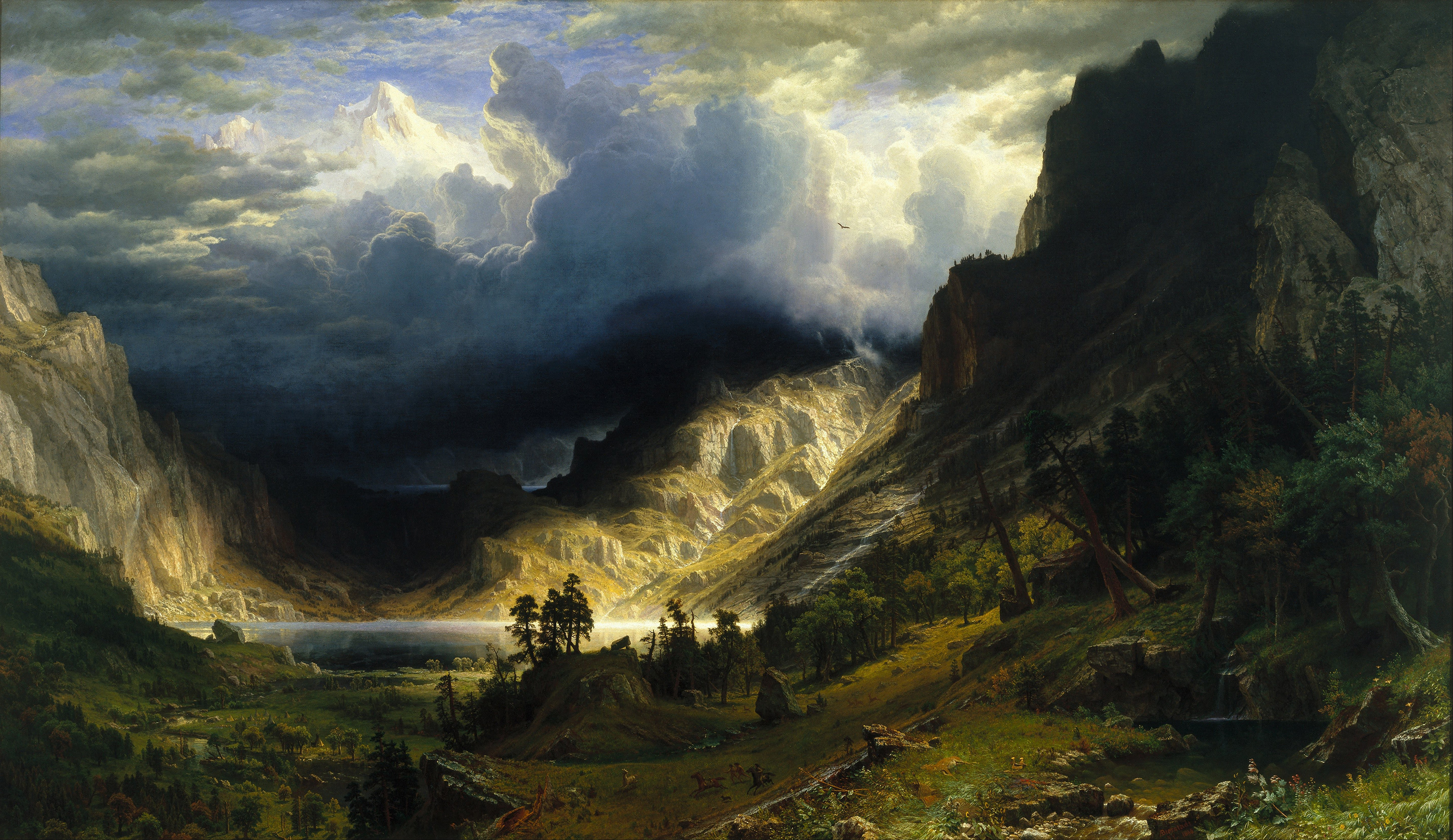02. Albert Bierstadt. A Storm in the Rocky Mountains, Mt. Rosalie, 1866